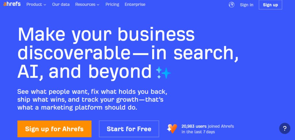 kenya marketing tool-stack - Ahrefs